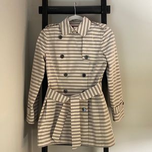 Banana Republic Striped Trench Coat